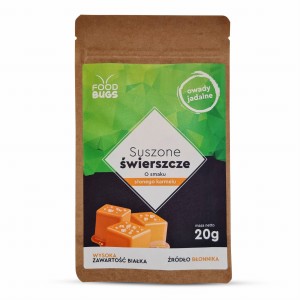 Chrupiące Świerszcze Słony Karmel 20g FoodBugs